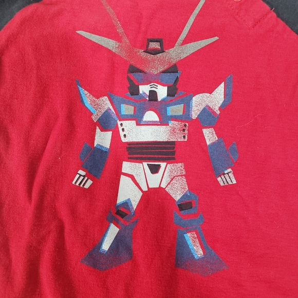 TEA COLLECTION Baby Infant Long Romper One Piece Red Blue Samurai Sz 6-12 Months - Picture 4 of 12